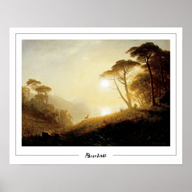 Póster de arte de Albert Bierstadt Zedign #224 (Frente)