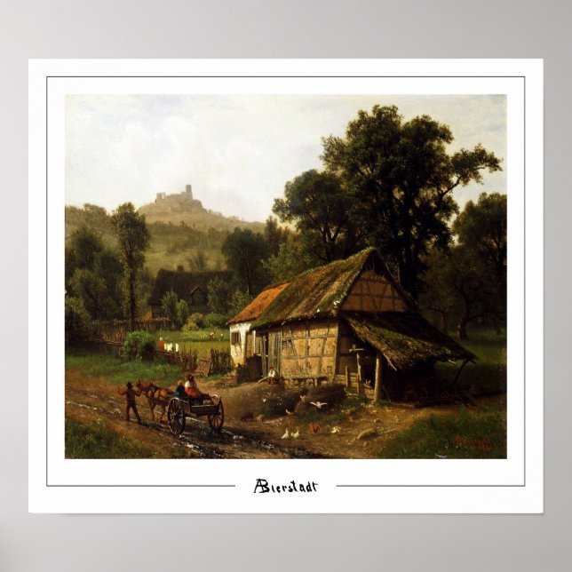 Póster de arte de Albert Bierstadt Zedign #299 (Frente)