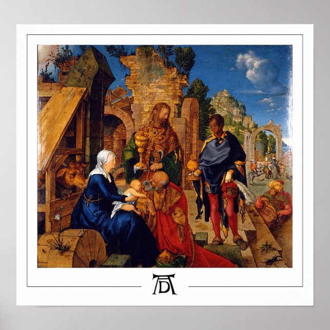 Póster de arte de Albrecht Dürer Zedign #3 (Frente)