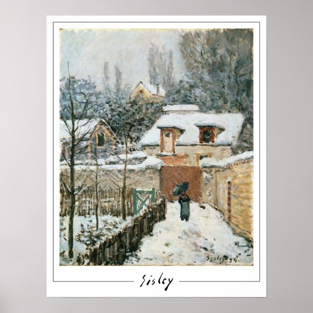 Póster de arte de Alfred Sisley Zedign #1 (Frente)