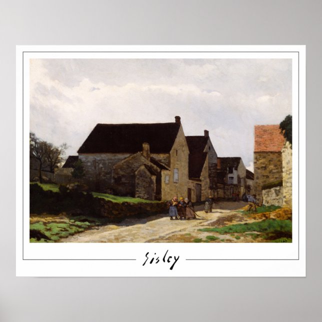 Póster de arte de Alfred Sisley Zedign #10 (Frente)