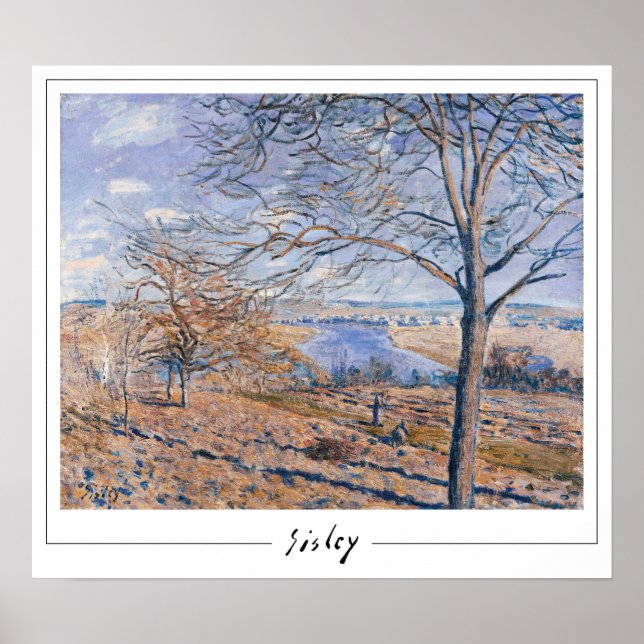 Póster de arte de Alfred Sisley Zedign #4 (Frente)