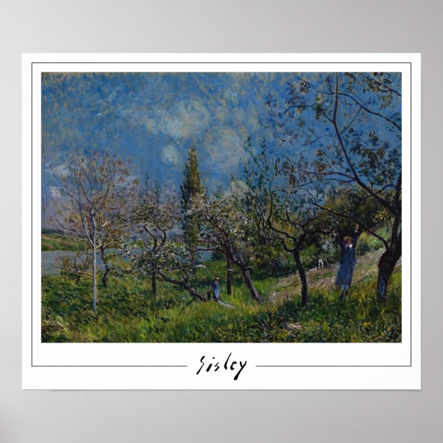 Póster de arte de Alfred Sisley Zedign #5 (Frente)