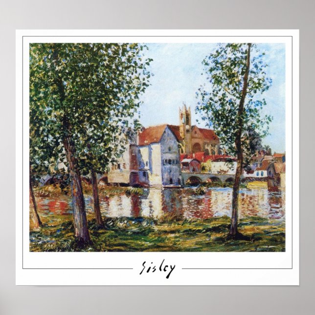 Póster de arte de Alfred Sisley Zedign #579 (Frente)