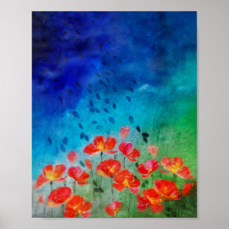 Póster de Arte de Amapola