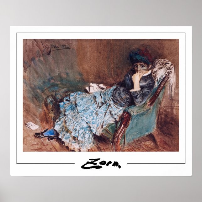Póster de arte de Anders Zorn Zedign #163 (Frente)