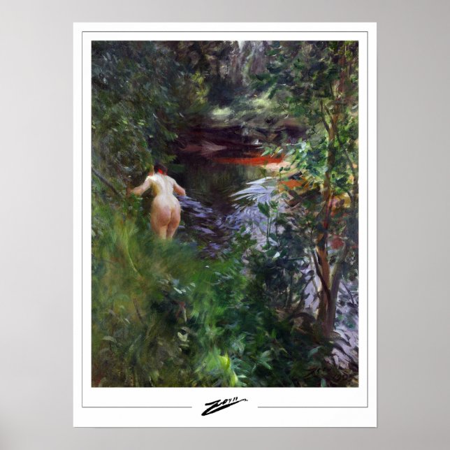 Póster de arte de Anders Zorn Zedign #3 (Frente)