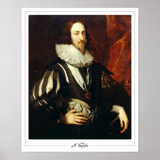 Póster de arte de Anthony van Dyck Zedign #23 (Frente)