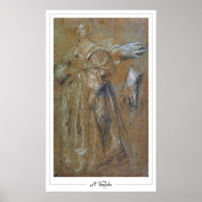 Póster de arte de Anthony van Dyck Zedign #248 (Frente)