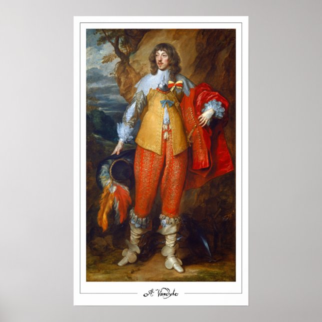 Póster de arte de Anthony van Dyck Zedign #250 (Frente)