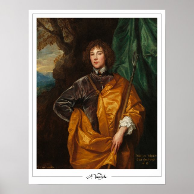 Póster de arte de Anthony van Dyck Zedign #433 (Frente)