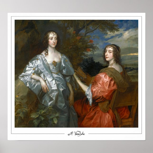 Póster de arte de Anthony van Dyck Zedign #51 (Frente)