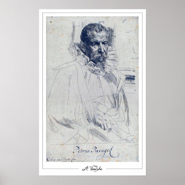 Póster de arte de Anthony van Dyck Zedign #52 (Frente)
