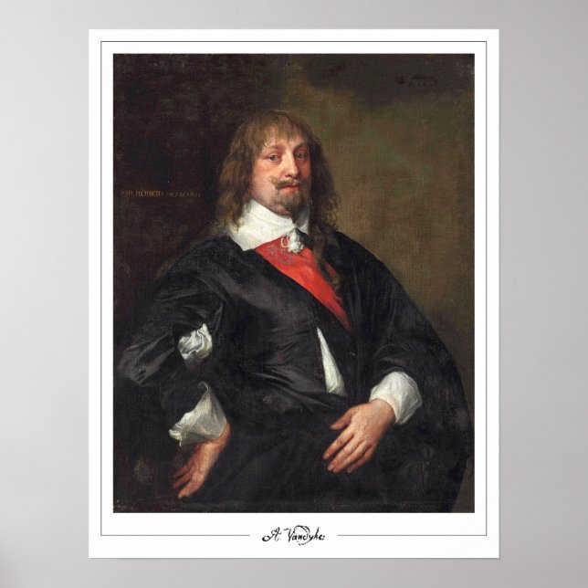 Póster de arte de Anthony van Dyck Zedign #581 (Frente)