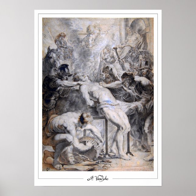 Póster de arte de Anthony van Dyck Zedign #593 (Frente)