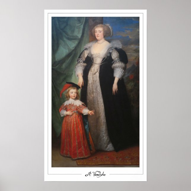 Póster de arte de Anthony van Dyck Zedign #627 (Frente)