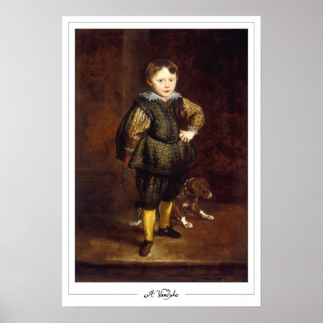 Póster de arte de Anthony van Dyck Zedign #676 (Frente)