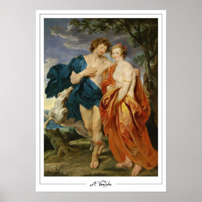 Póster de arte de Anthony van Dyck Zedign #703 (Frente)