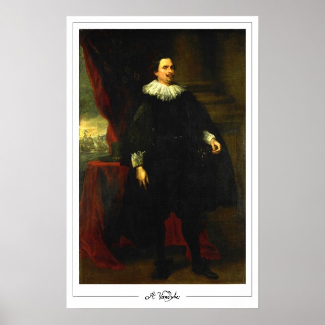 Póster de arte de Anthony van Dyck Zedign #78 (Frente)