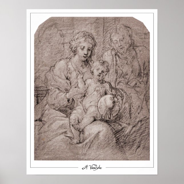 Póster de arte de Anthony van Dyck Zedign #817 (Frente)