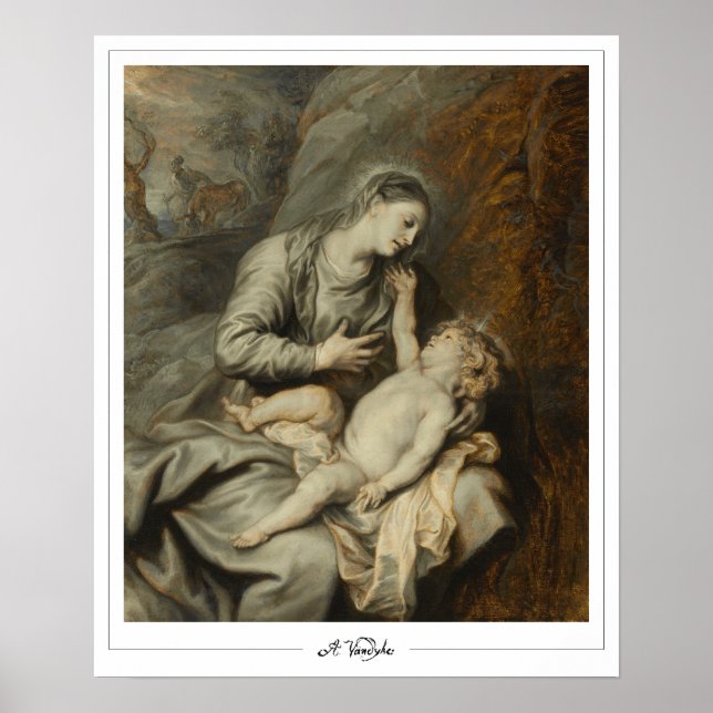 Póster de arte de Anthony van Dyck Zedign #849 (Frente)
