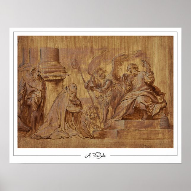 Póster de arte de Anthony van Dyck Zedign #889 (Frente)