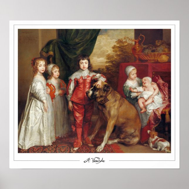 Póster de arte de Anthony van Dyck Zedign #9 (Frente)