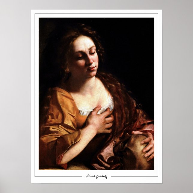 Póster de arte de Artemisia Gentileschi Zedign #77 (Frente)