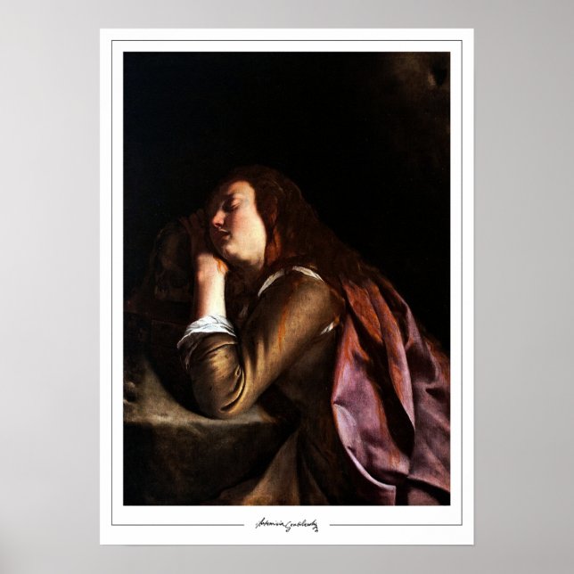 Póster de arte de Artemisia Gentileschi Zedign #81 (Frente)