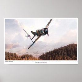Poster de arte de aviación "Brewster Buffalo"