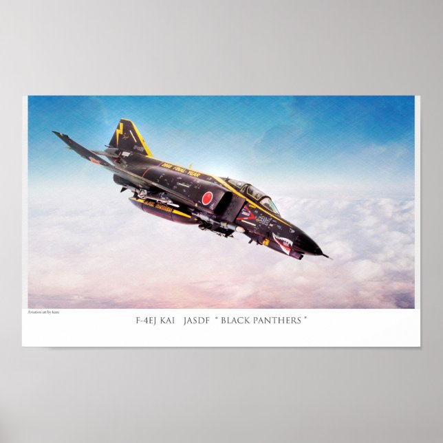 Poster de arte de aviación "F-4 Phantom II" (Frente)