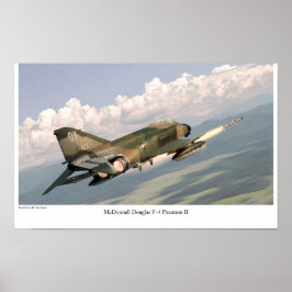 Poster de arte de aviación "F-4 Phantom II"