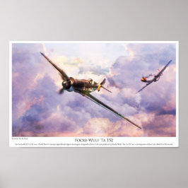 Poster de Arte de Aviación "Focke-Wulf Ta 152"