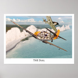 Poster de arte de aviación "Messerschmitt Bf 109"