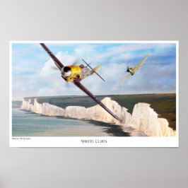 Poster de arte de aviación "Messerschmitt Bf 109"