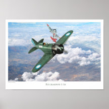 Poster de Arte de Aviación "Polikarpov I-16"