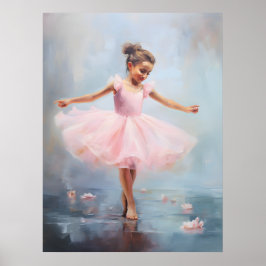 Póster de Arte de Bailarina Pequeña
