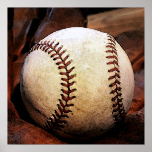 Poster de Arte de Ball de Béisbol - Posters cuadra