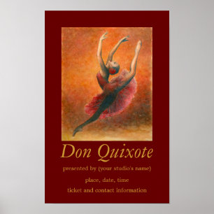 Poster de arte de ballet de Don Quijote
