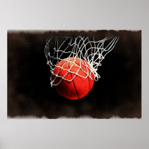 Póster de arte de baloncesto