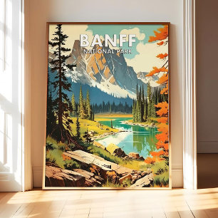 Póster de arte de Banff National Park, impresión r