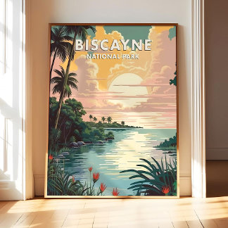 Póster de arte de Biscayne National Park, impresió