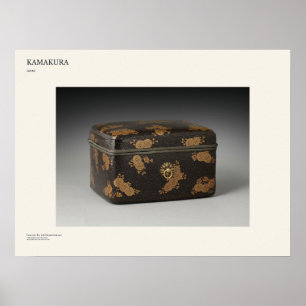 Póster de Arte de Caja de Crisantemo de Kamakura