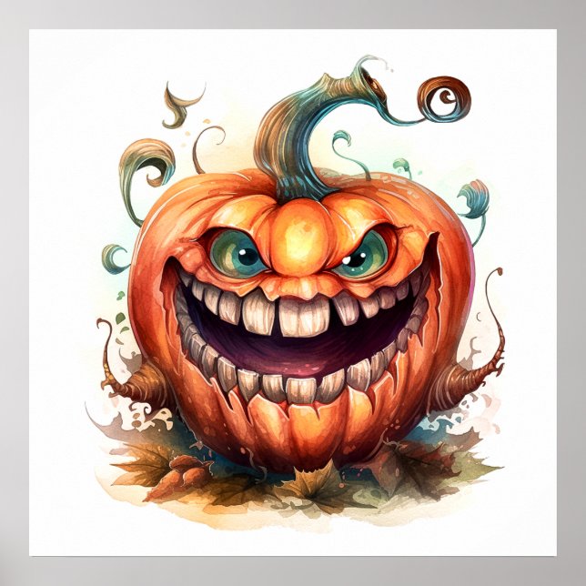 Poster de arte de calabaza asquerosa (Frente)