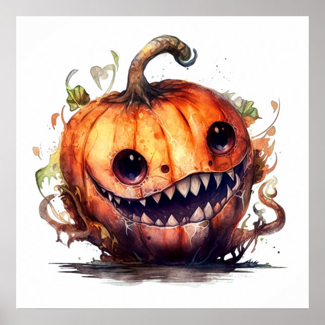 Poster de arte de calabaza asquerosa (Frente)