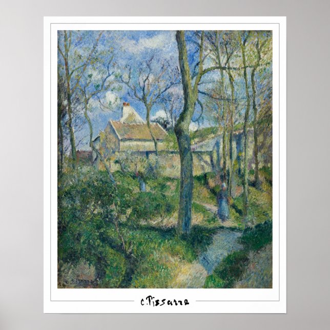 Póster de arte de Camille Pissarro Zedign #3 (Frente)