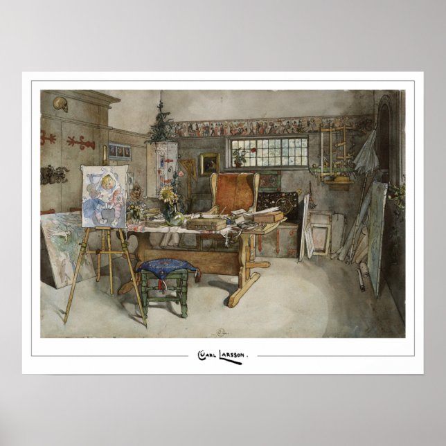 Póster de arte de Carl Larsson Zedign #125 (Frente)