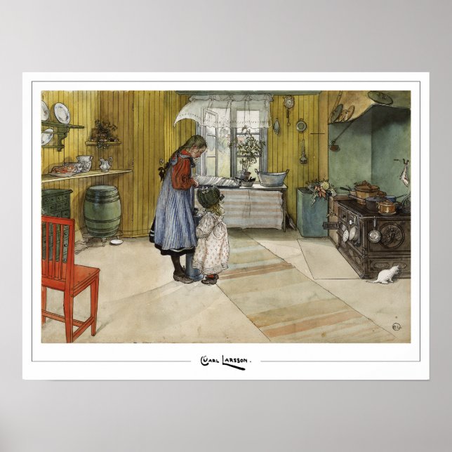 Póster de arte de Carl Larsson Zedign #373 (Frente)