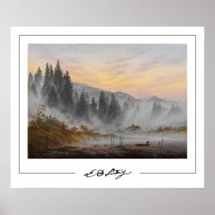 Póster de arte de Caspar David Friedrich Zedign #1
