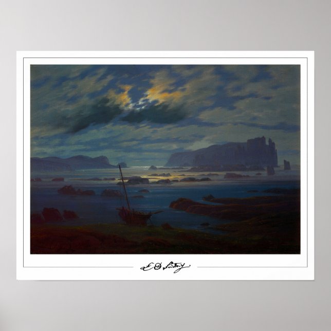 Póster de arte de Caspar David Friedrich Zedign #1 (Frente)